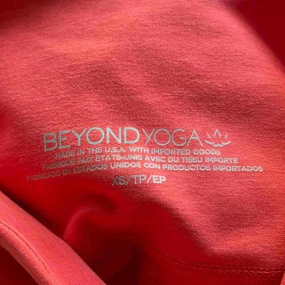 Beyond Yoga Spacedye Caught In The Midi High Waisted Legging Coral Glow Heather - Picture 3 of 4
